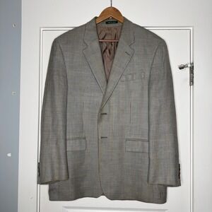 Lauren Ralph Lauren Mens Blazer Jacket Houndstooth Wool Blend Sport Coat